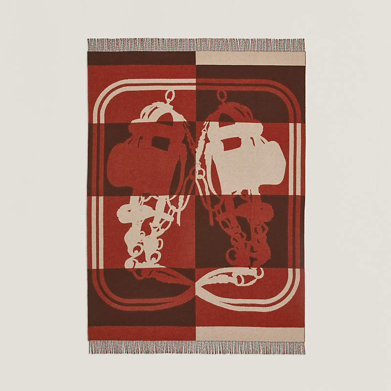 Brides de Gala blanket - Brown | Hermès USA